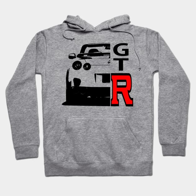 gtr, nissan gtr Hoodie by hottehue